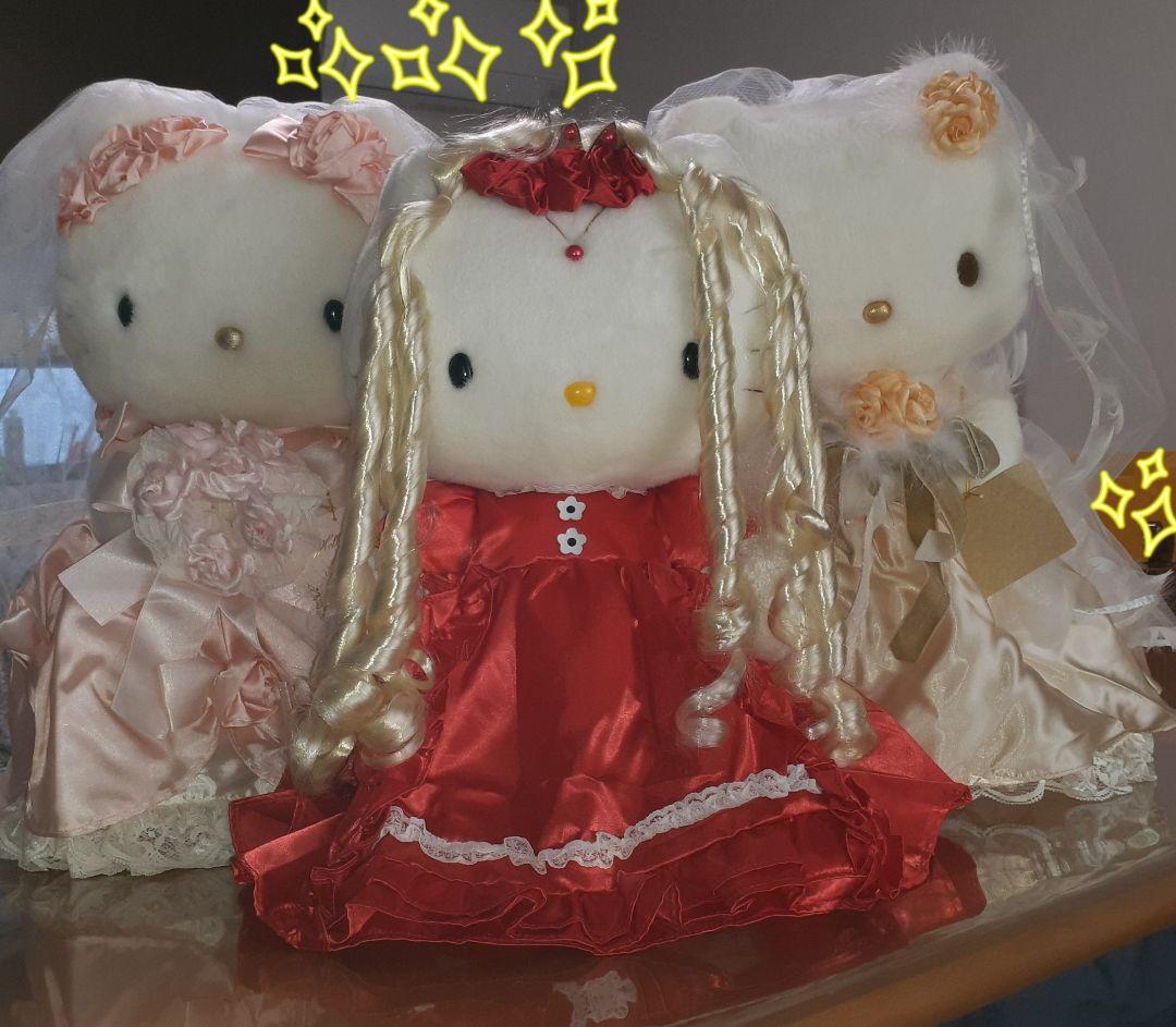 ハローキティ ウェディングドール 2体 おひめさま1体セット