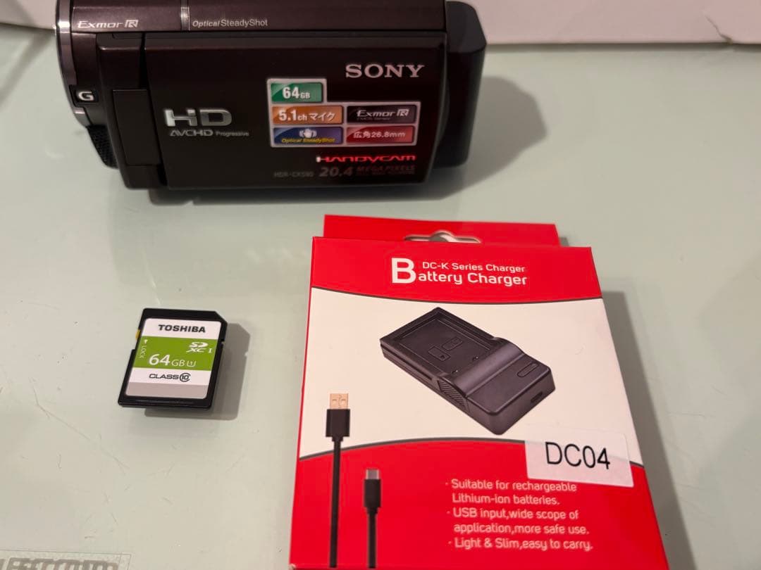 SONY ソニー　HDR-CX590V ビデオカメラ　付属品あり