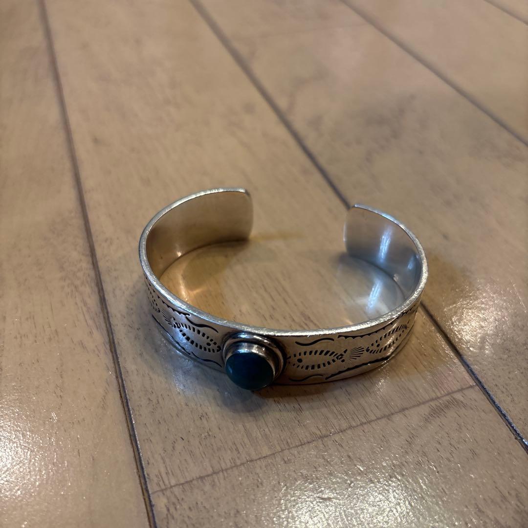 ターコイズ　バングル　silver925 刻印　ビンテージ