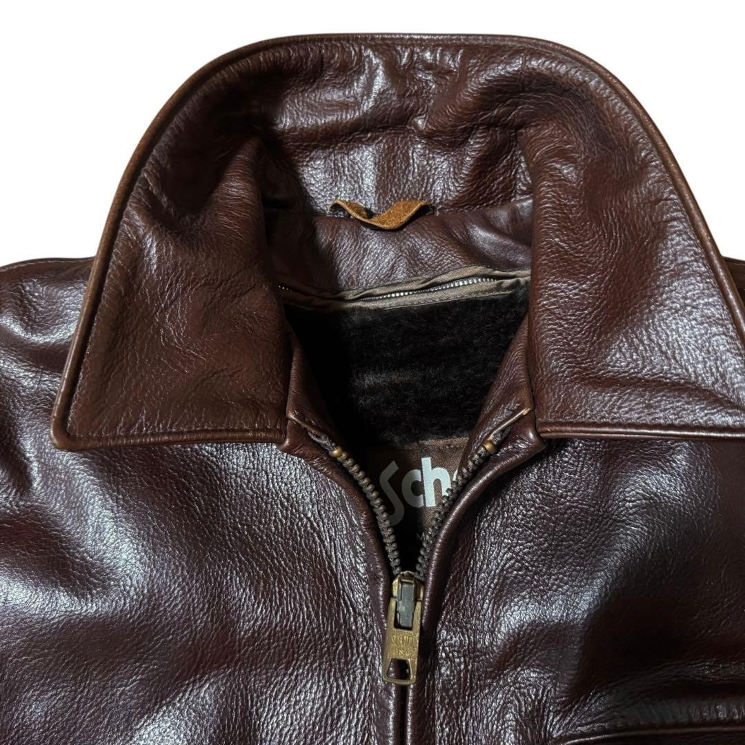 Schott 米国製 ATV101 ボアライナー付 ライダースジャケット 42