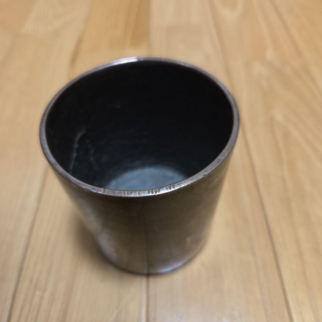 真鍮製？のアンティークな珍品　拡大鏡とフリーカップ2点セット➕️オマケ付き