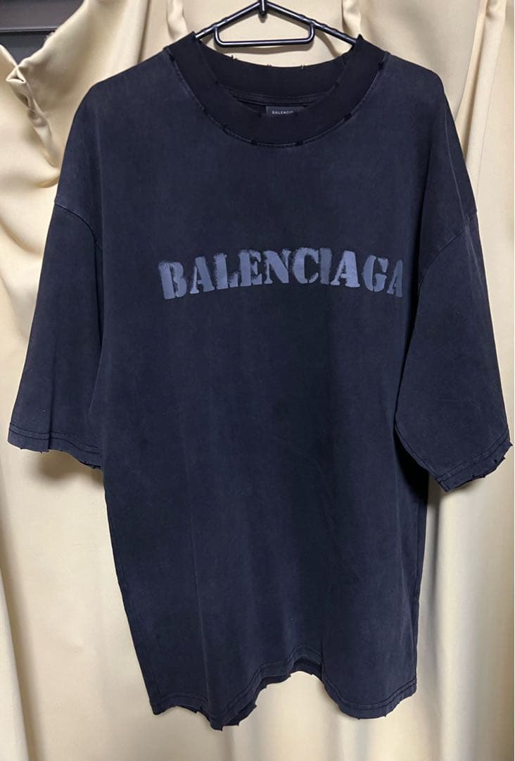 BALENCIAGA オーバーサイズブラックTシャツ Mサイズ