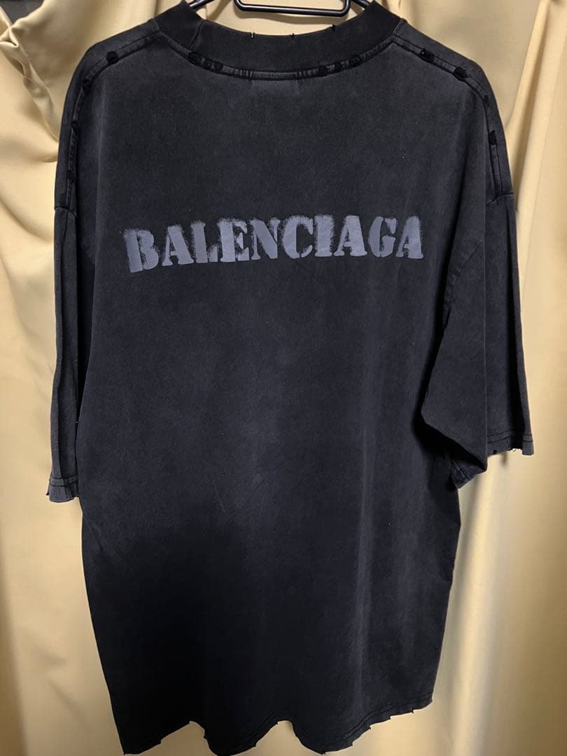 BALENCIAGA オーバーサイズブラックTシャツ Mサイズ