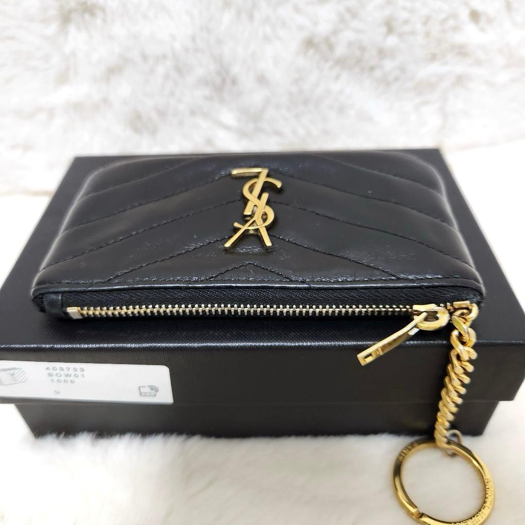 ✨極美品✨サンローラン　ケース　キーリング　カサンドラ　キルティング