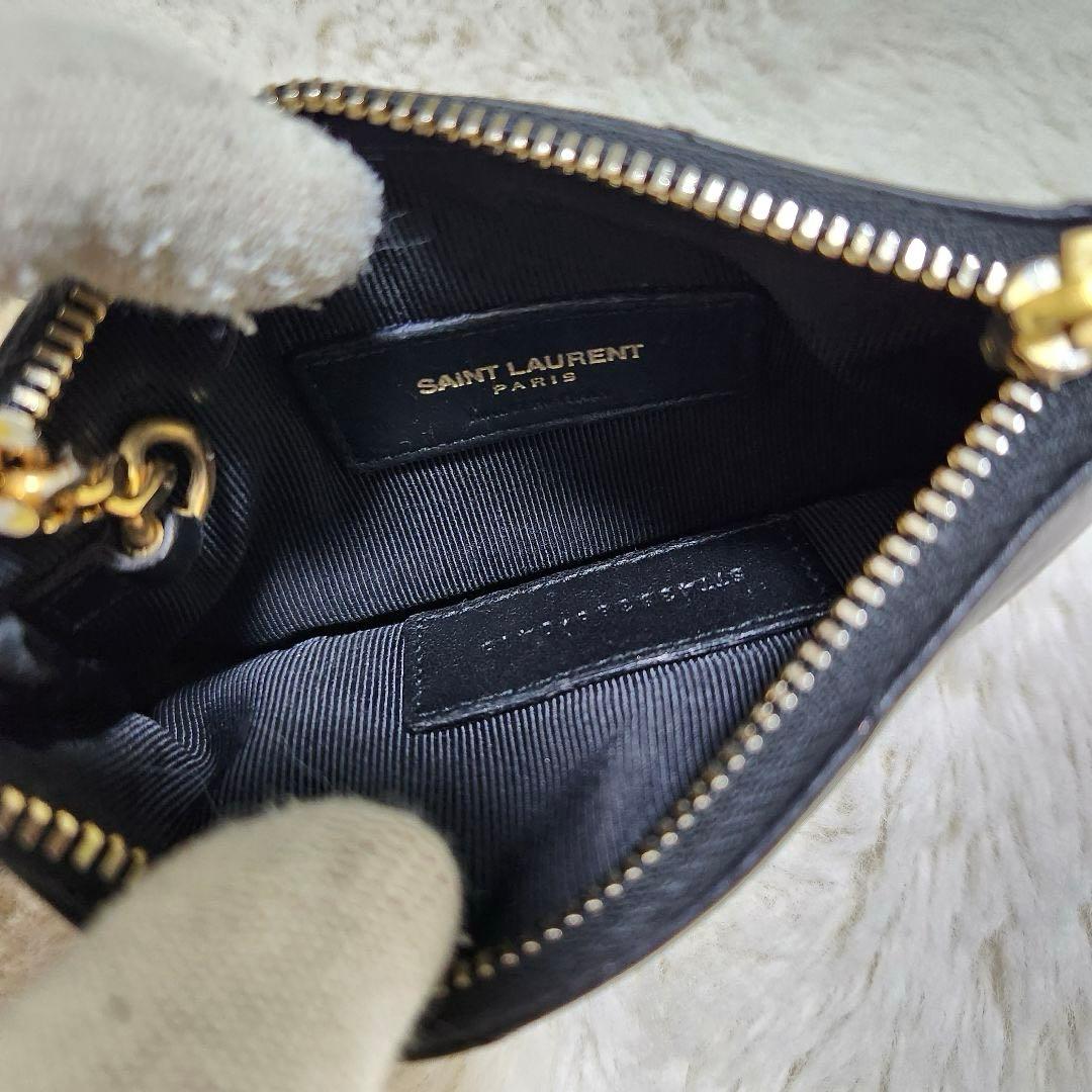 ✨極美品✨サンローラン　ケース　キーリング　カサンドラ　キルティング