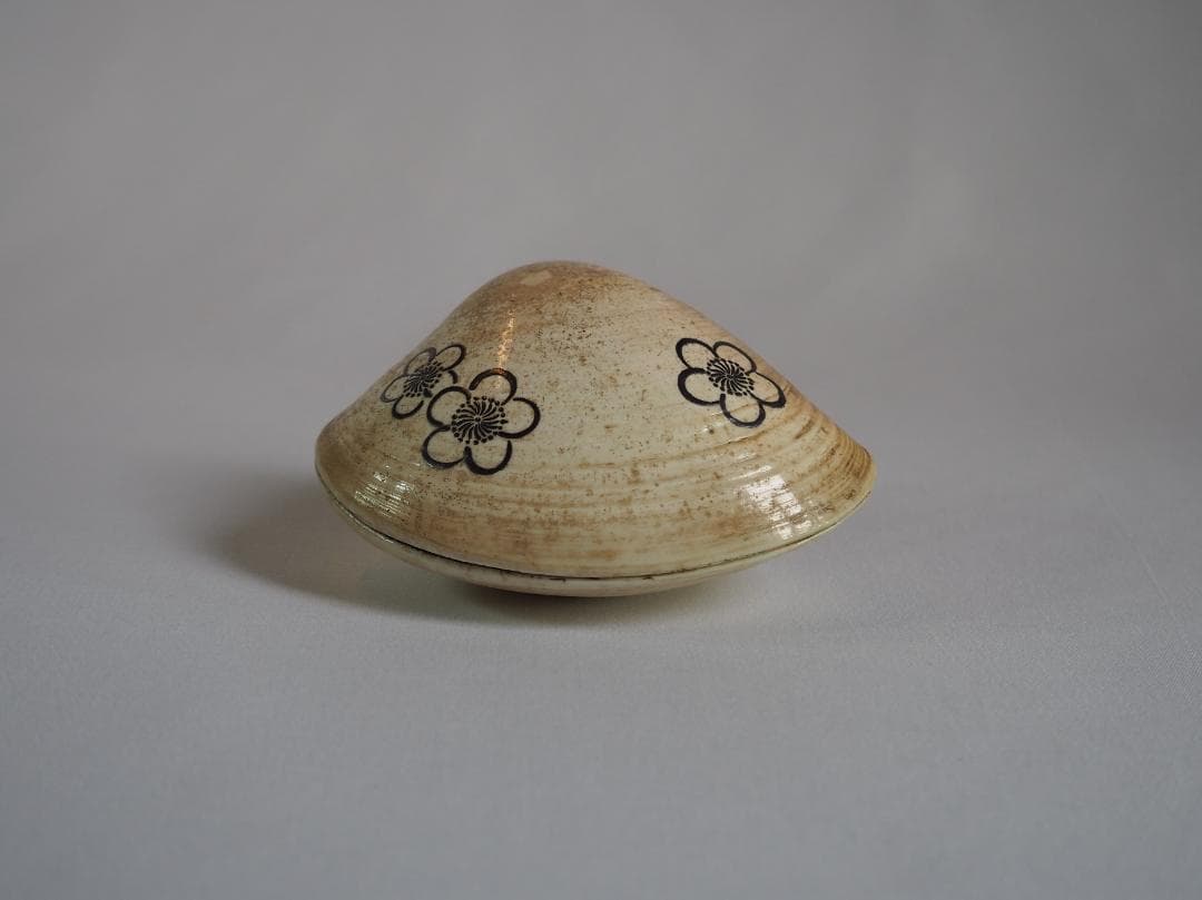 表千家12世惺斎宗左御書付・御好み『 梅蒔絵蛤香合』10代中村宗哲造（共箱）