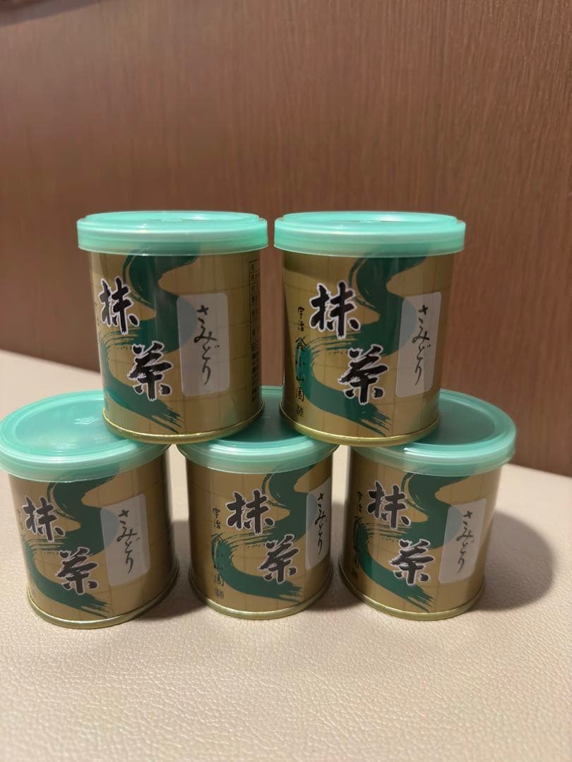 宇治　山政小山園 抹茶 さみどり　30g x 5缶セット