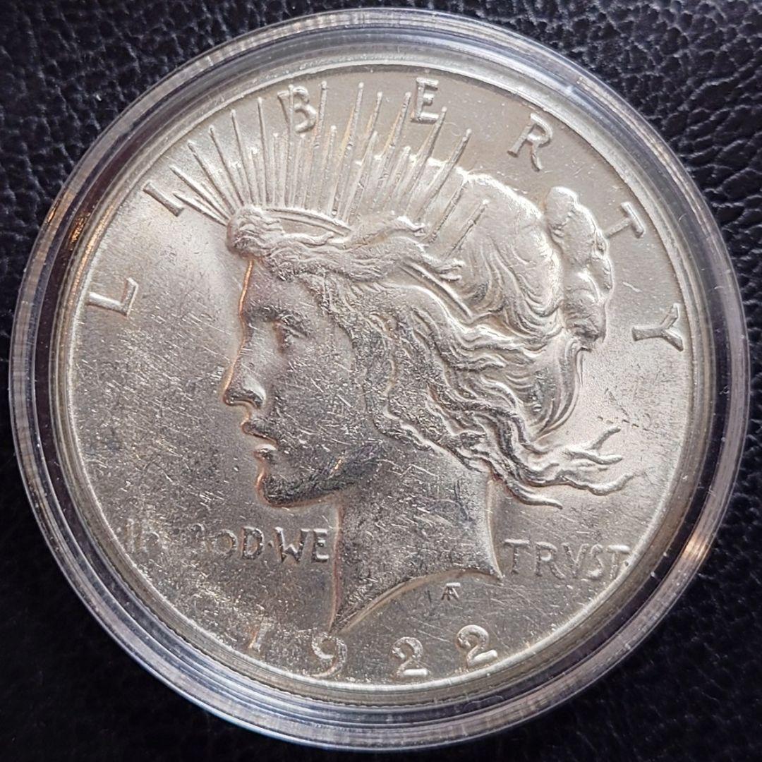 1922年 アメリカ銀貨 ピースダラー 1ドル銀貨 SV900フランクリンミント