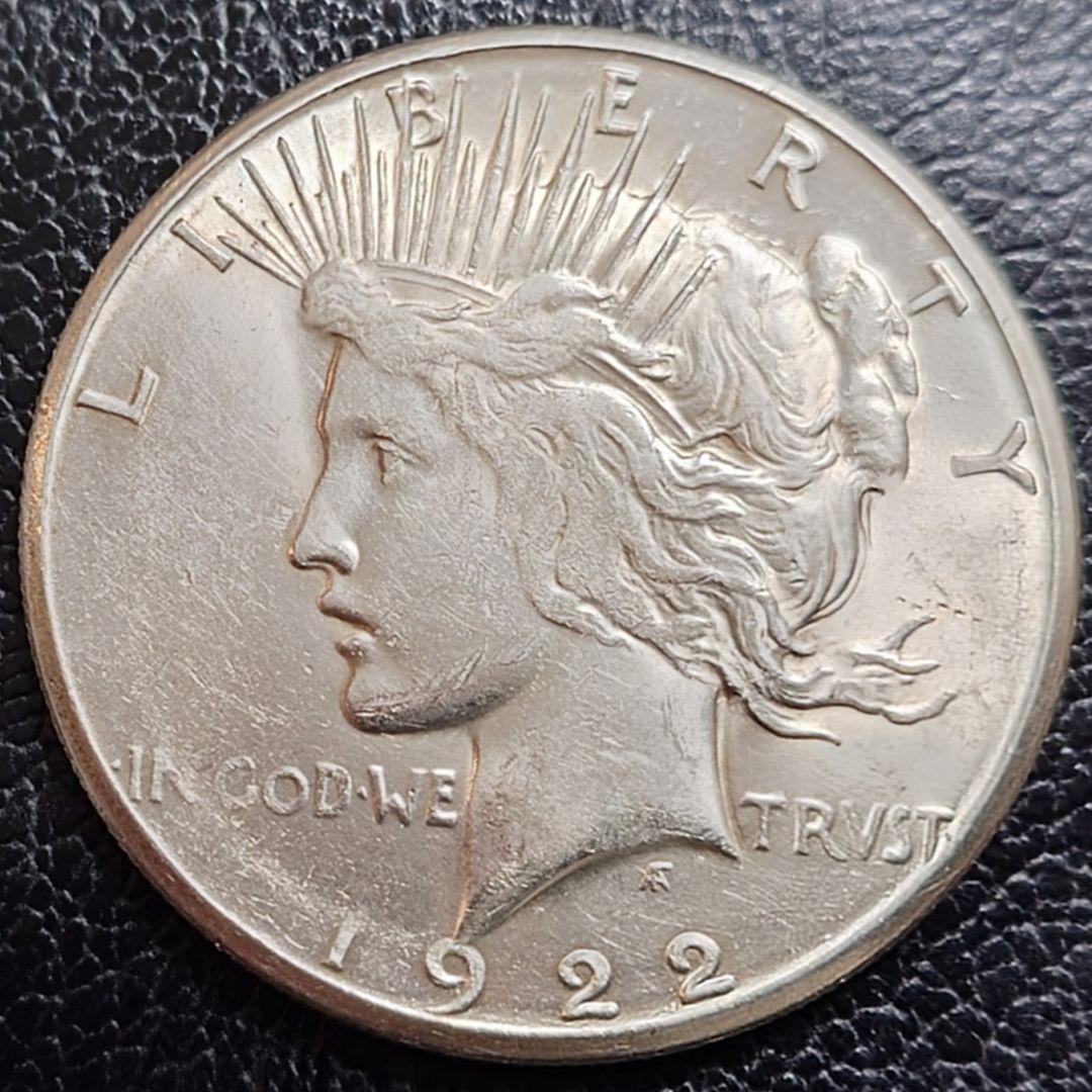 1922年 アメリカ銀貨 ピースダラー 1ドル銀貨 SV900フランクリンミント