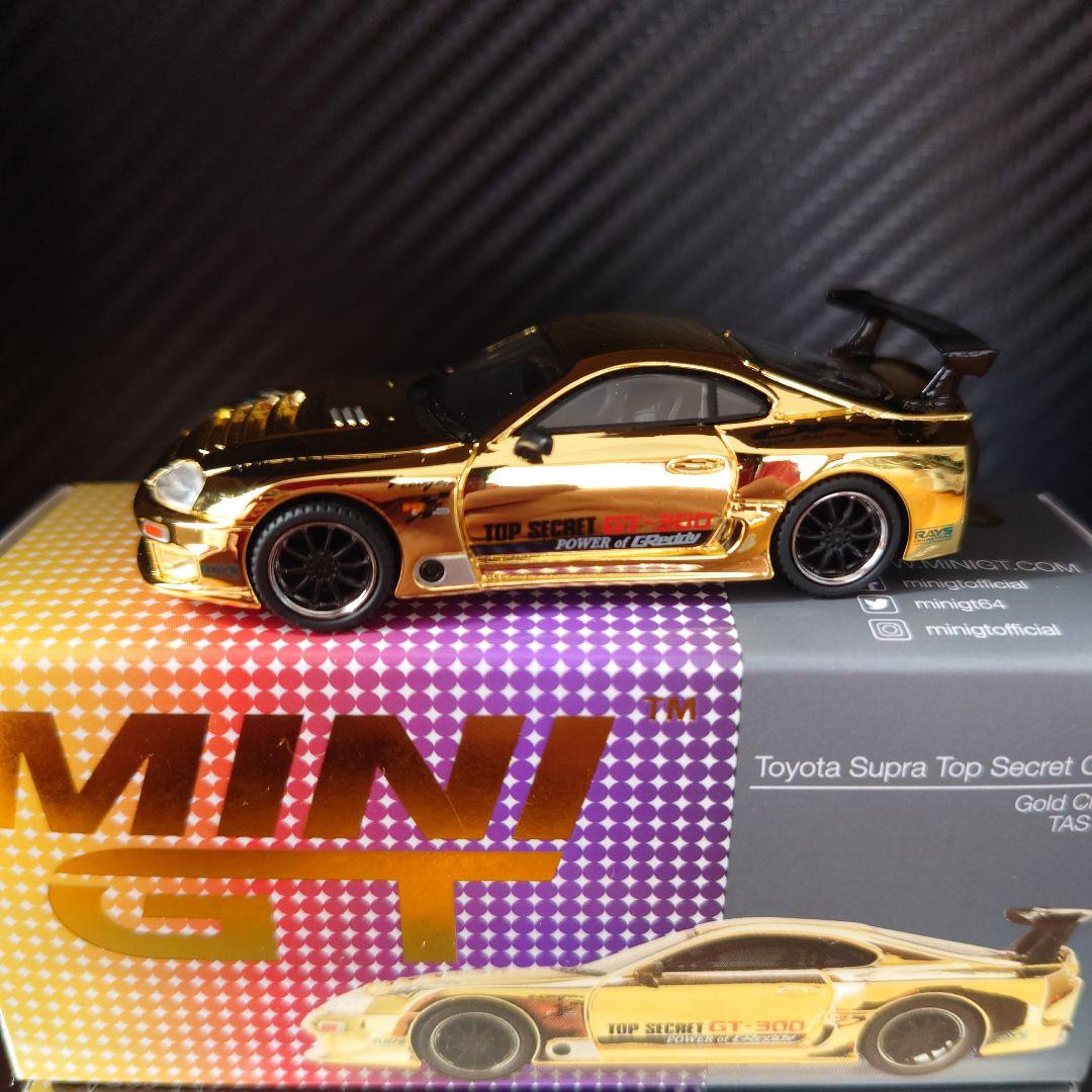 東京オートサロン限定　MINI GT トヨタ スープラ GT300 ゴールド