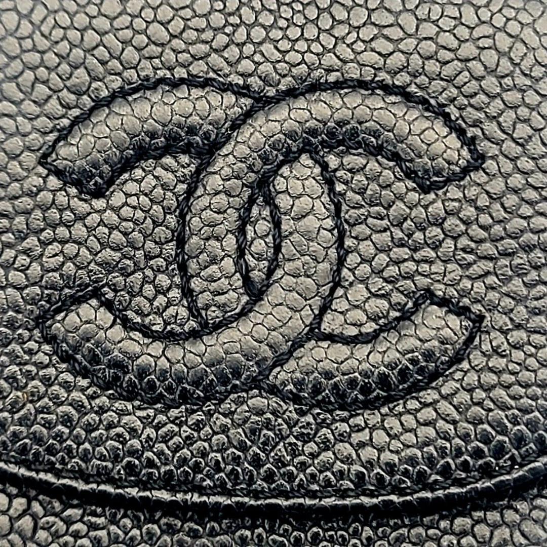 美品 シャネル キャビアスキン タバコケース　シガレット ココマーク シール