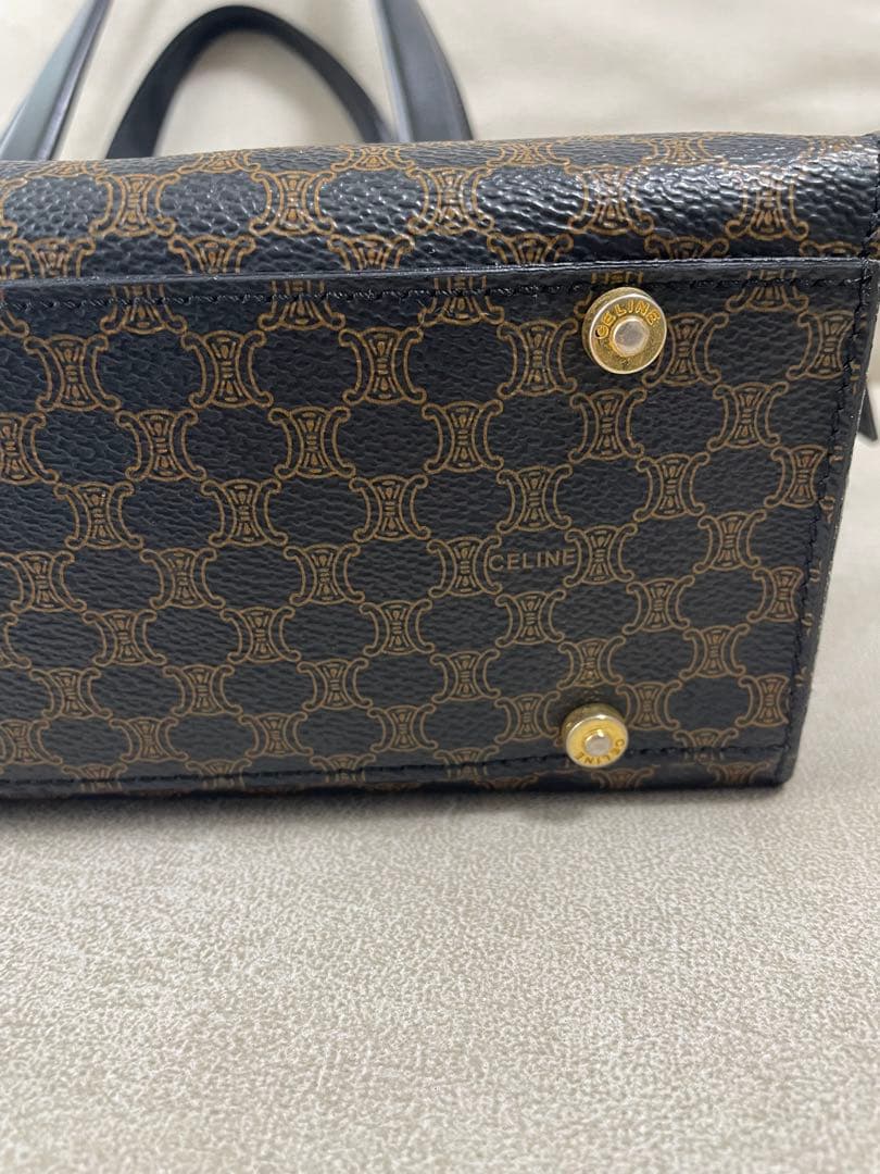 CELINE セリーヌ　オールド ハンドバッグ マカダム　MC99/2 美品