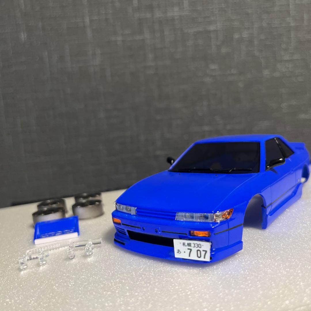 京商ミニッツ　S13シルビアエアロボディ　角目　Rグリル