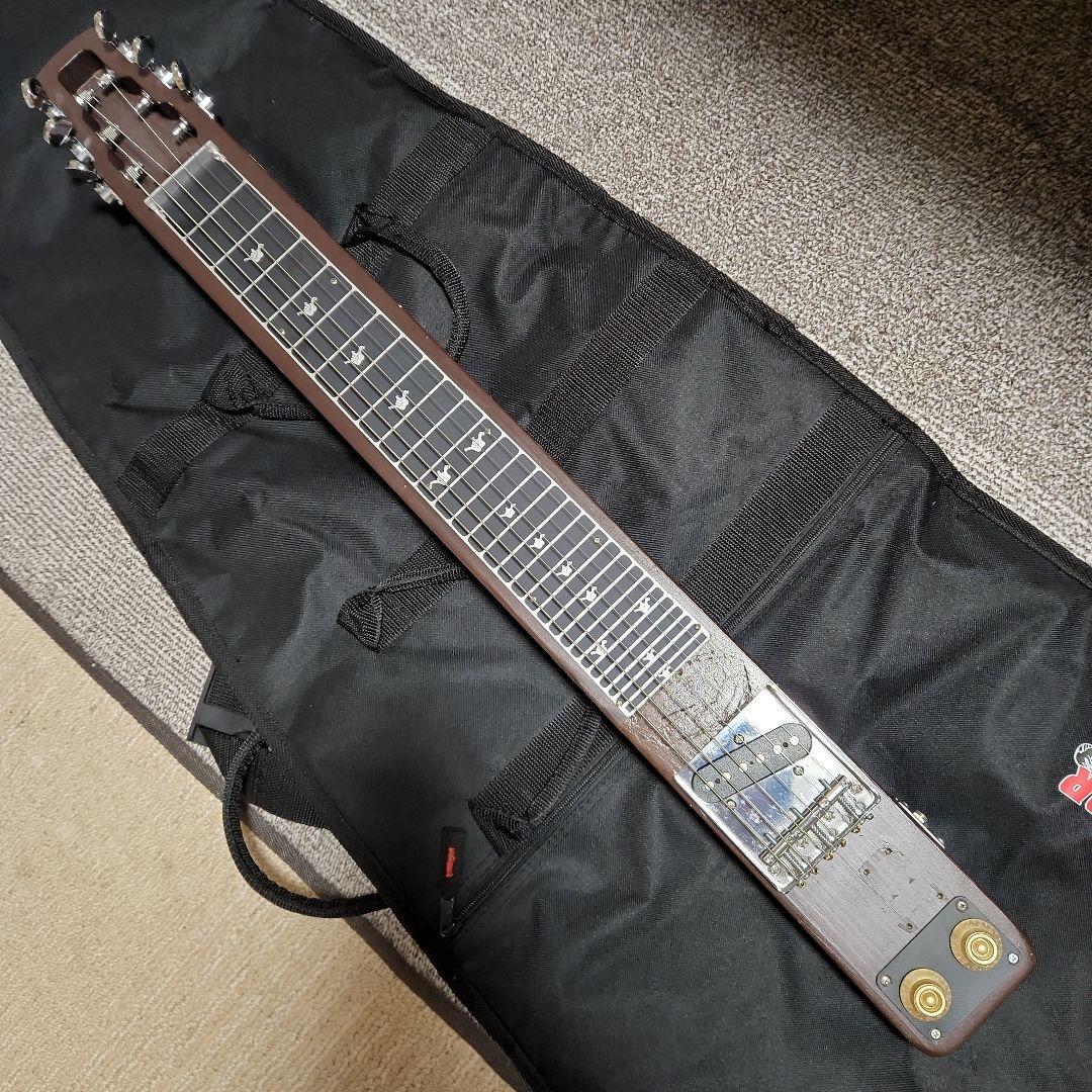 スチールギター 6弦 ブラウン ケース付き