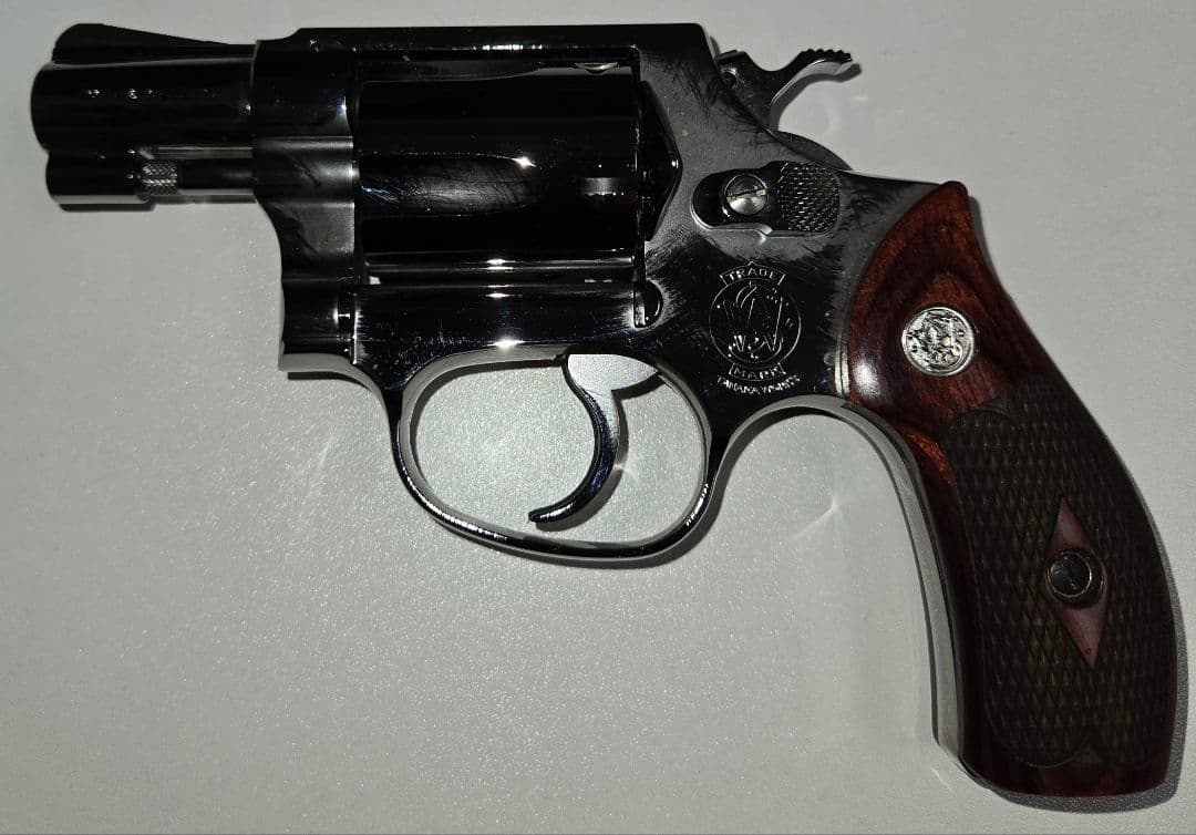 激安!タナカ　S&W M36 トワイライトクローム 特注グリップ