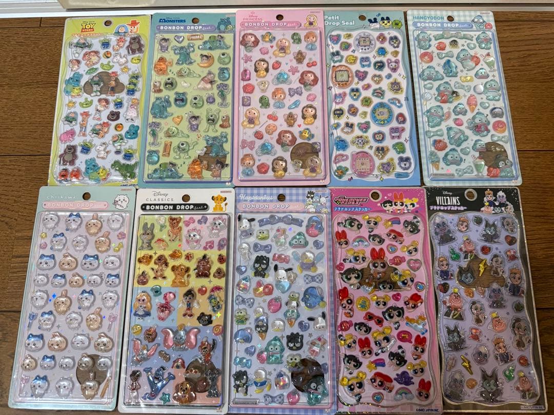 ボンボンドロップシール 等 シールまとめ売り 6穴リング用リフィル 等も