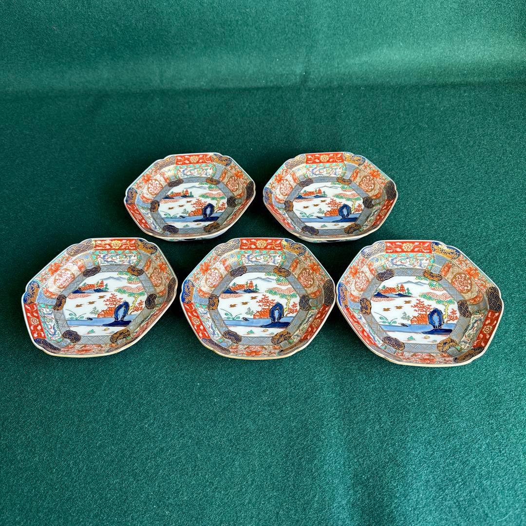 有田焼 錦色絵 銘々皿5枚セット