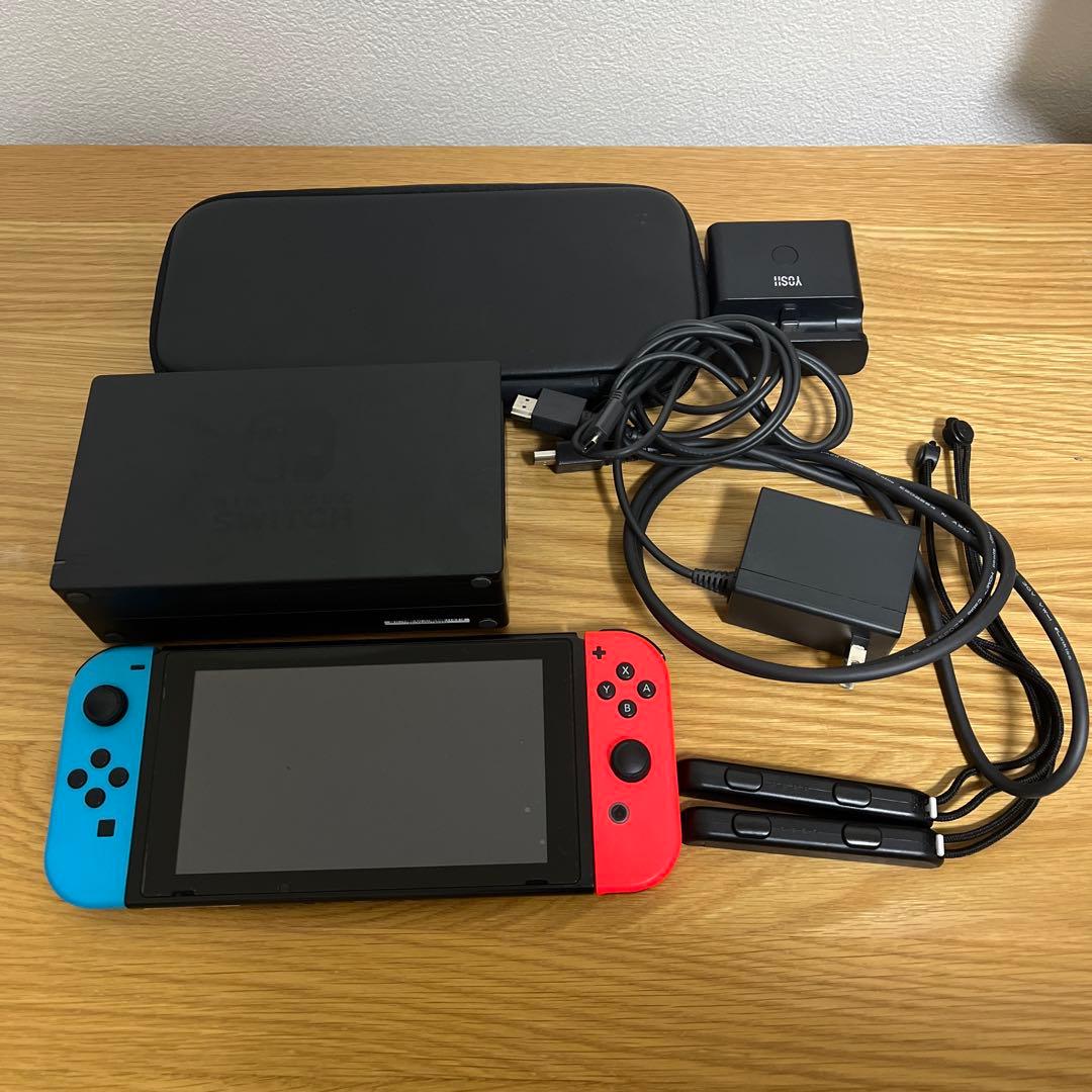 任天堂switch 本体 その他付属品付き(箱、ジョイコングリップ無し)