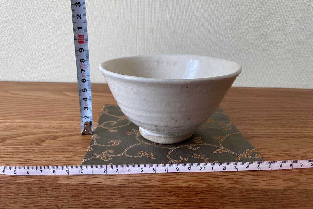 高麗茶碗 雨漏手写（加藤 錦雄衛作）共箱 【茶道用抹茶碗】