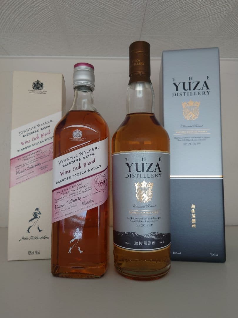 ジョニーウォーカー ワインカスクブレンド & 遊佐クラシカルブレンド2本セット