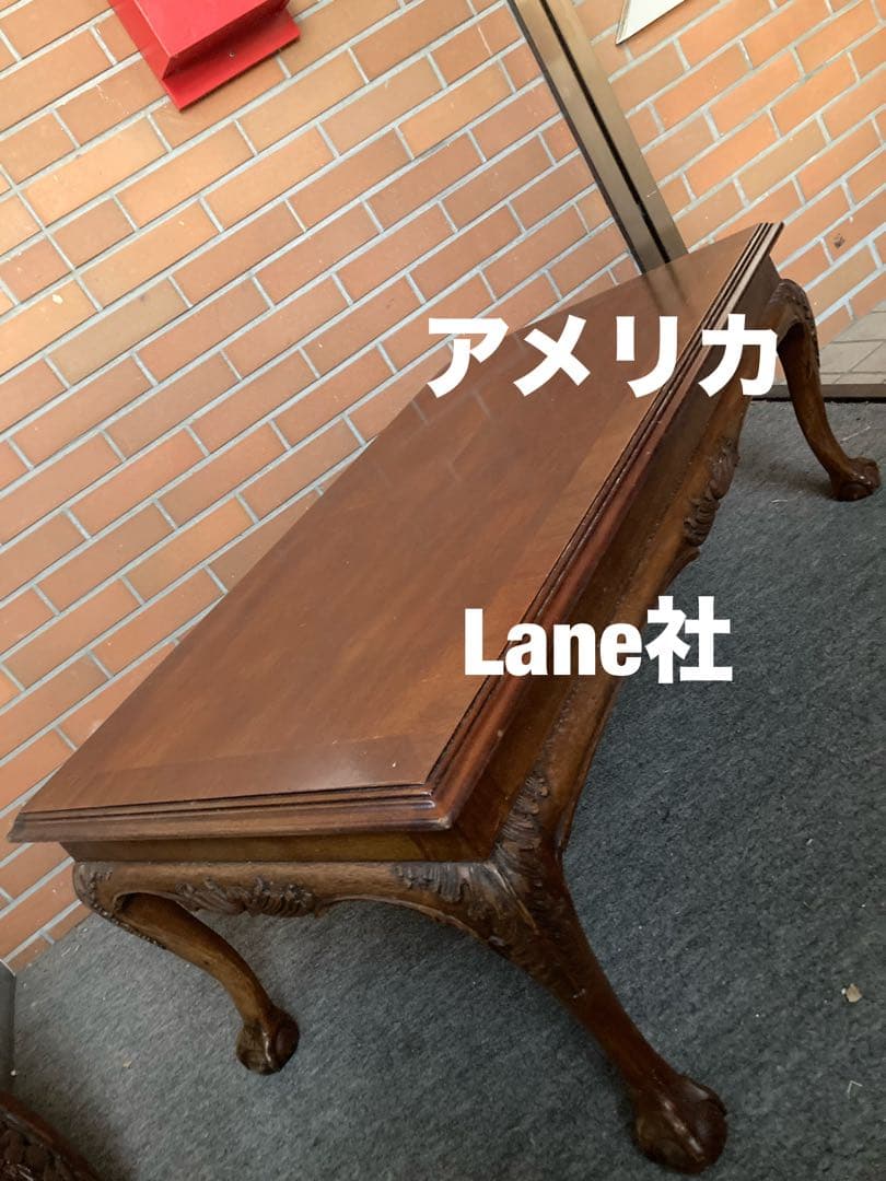 アメリカ製　USA センターテーブル　ロウテーブル　ヴィンテージ　アンティーク調