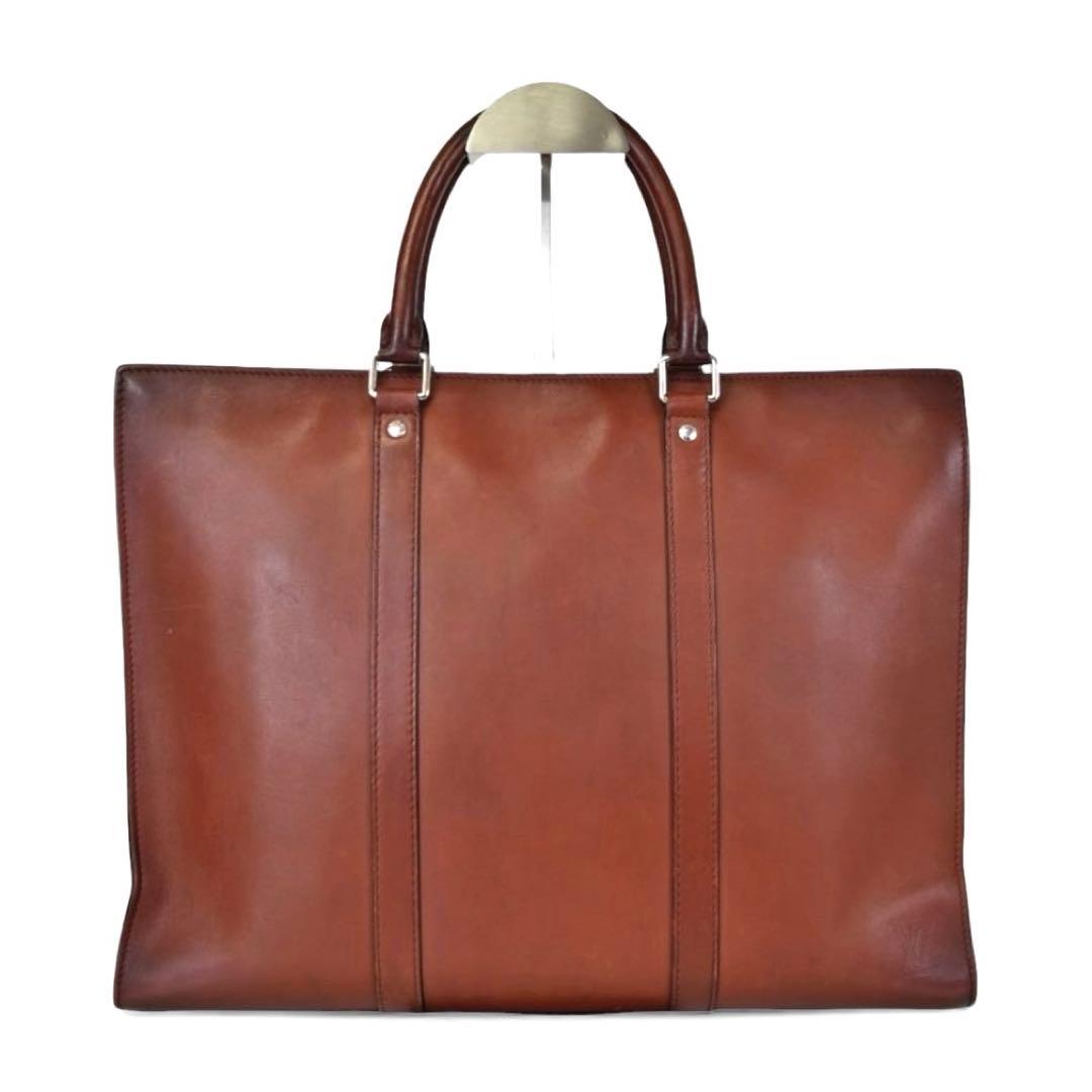 【美品】ルイヴィトン　サックプラバッグ　ハンドバッグ　茶色　ブラウン　レザー