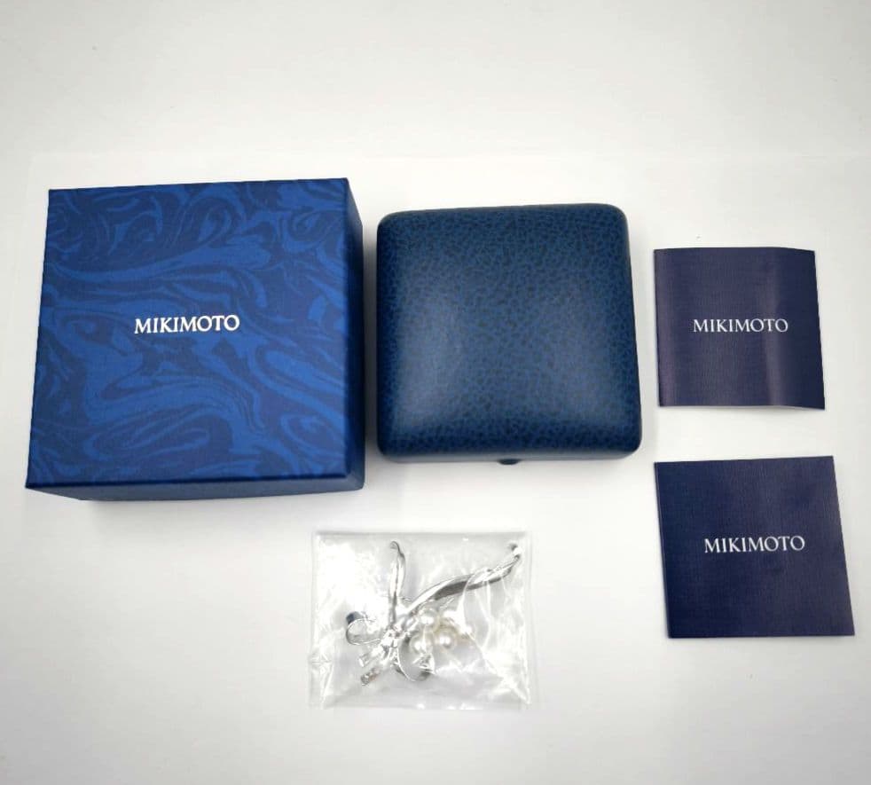 【未使用級 最高級】ミキモト ブローチ パール リボン 愛子様 ご着用 箱付き