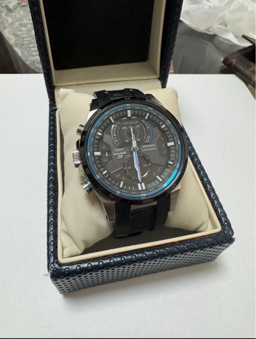 CASIO ソーラー腕時計・EDIFICE/BLK/EQW-A1200B-1AJ