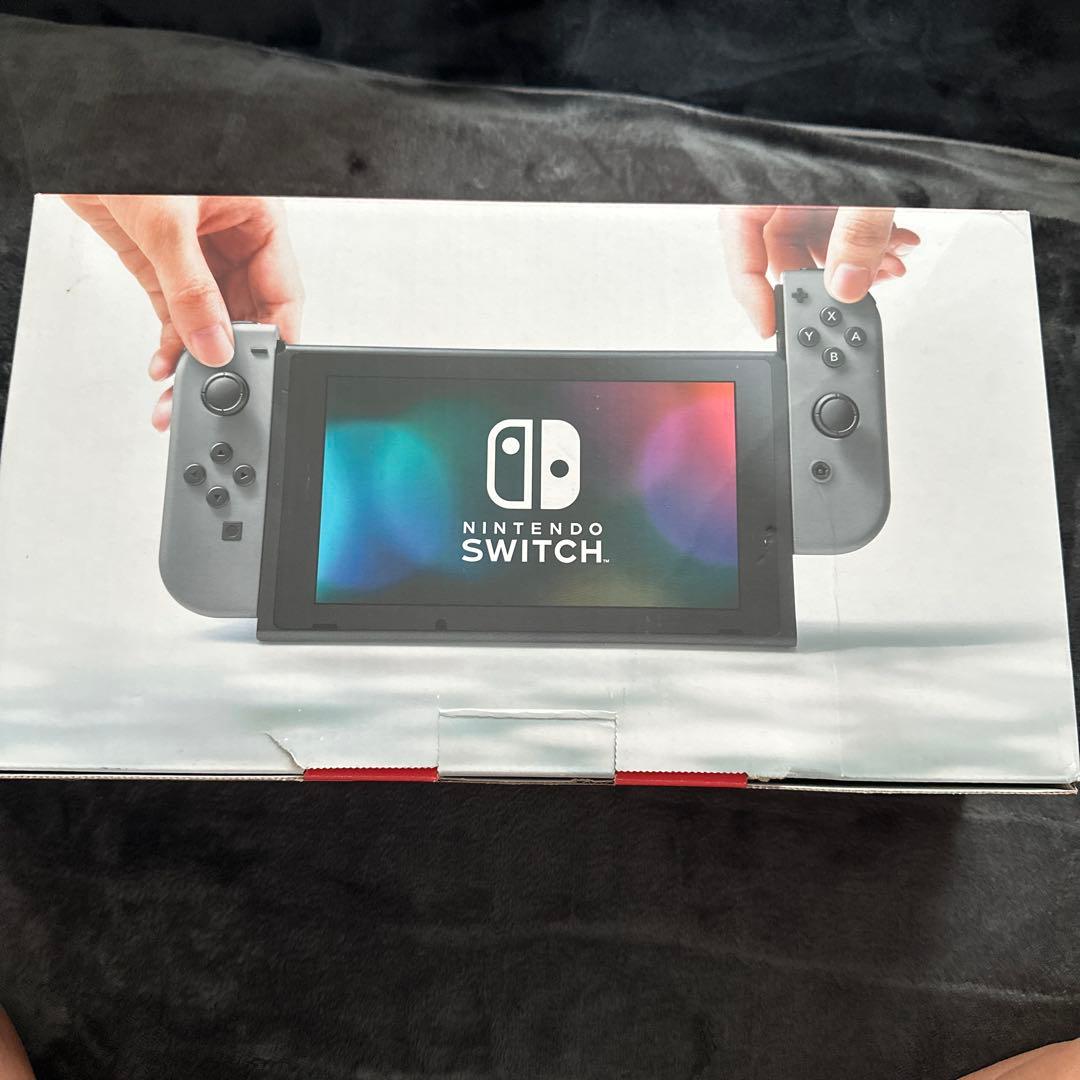 Nintendo Switch 本体 グレー ネオンレッド/ネオンブルー