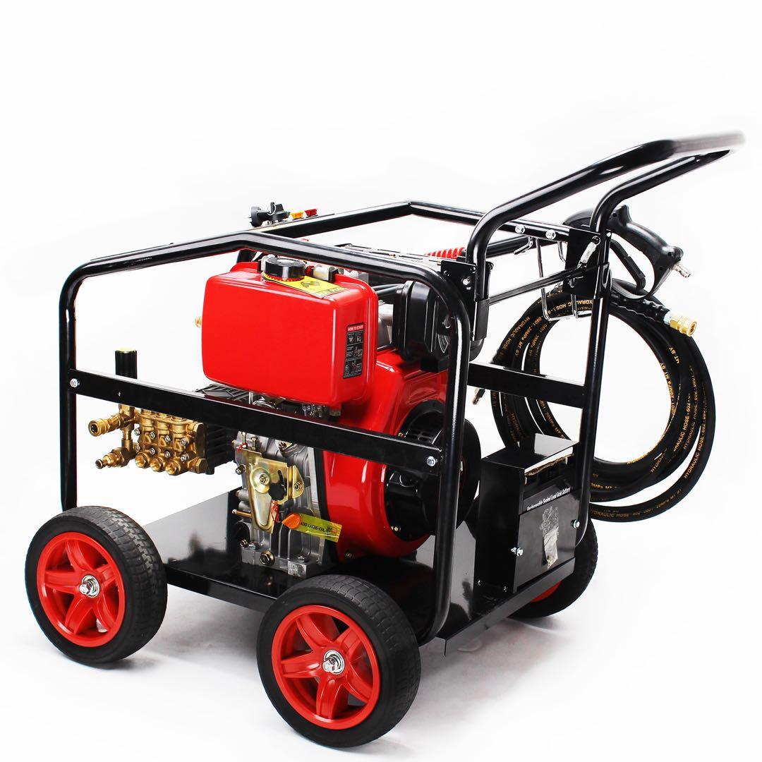 エンジン高圧洗浄機 キーで起動 ディーゼル燃料 エンジン式高圧洗浄機250BAR