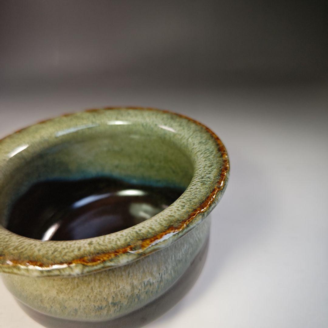 イ766 健水『喜祥造』『高取釉健水　共箱』茶道具