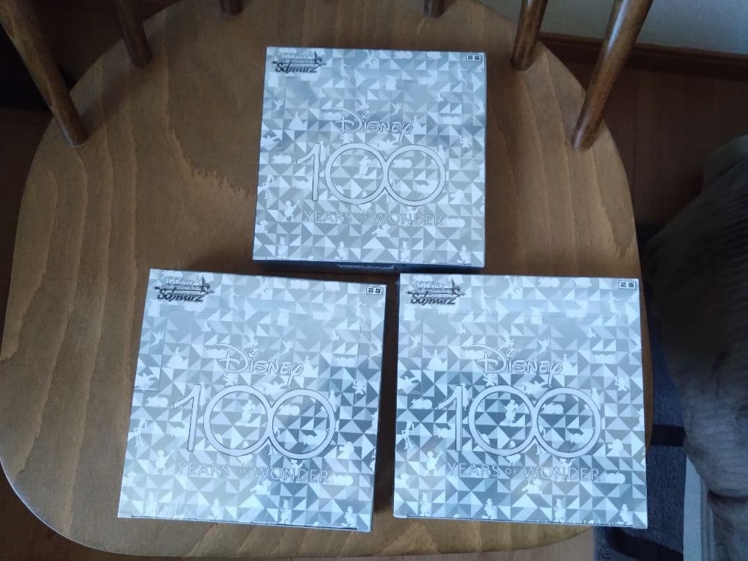 ヴァイスシュヴァルツ ディズニー100 未開封シュリンク付き 3BOX 初版