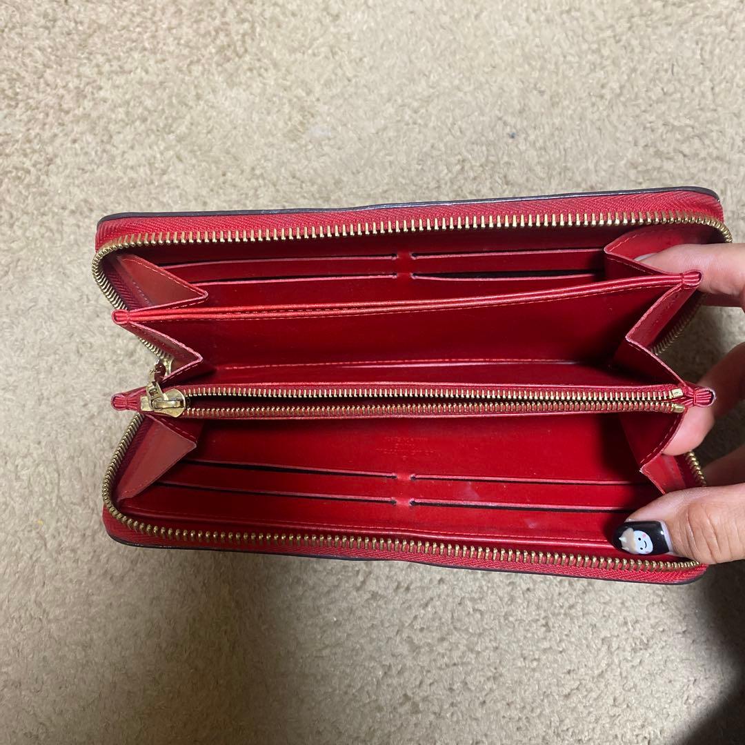 ルイ・ヴィトン 二つ折り財布 レッド　小銭入れ2点セット