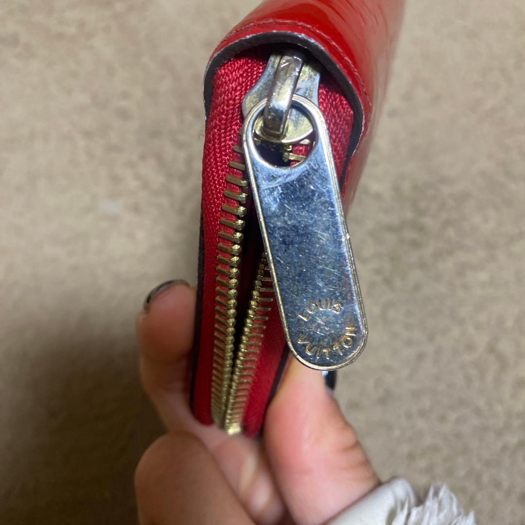 ルイ・ヴィトン 二つ折り財布 レッド　小銭入れ2点セット