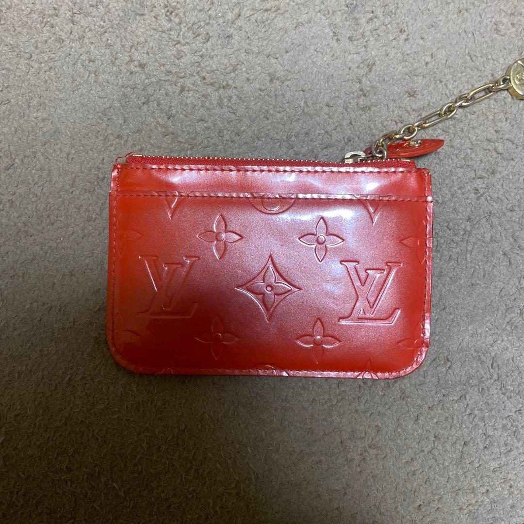 ルイ・ヴィトン 二つ折り財布 レッド　小銭入れ2点セット