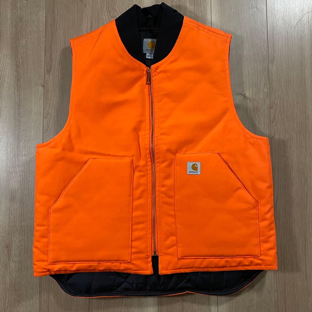 Carhartt カーハート ダックベスト オレンジ　Lサイズ メキシコ製