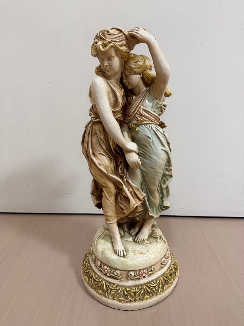 西洋アンティーク　女性像　アンティーク　陶器　 オブジェ