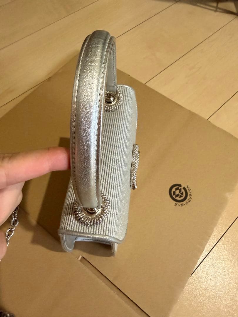 希少 極美品 コンテス プリンセスバッグ 2wayバッグ シルバー