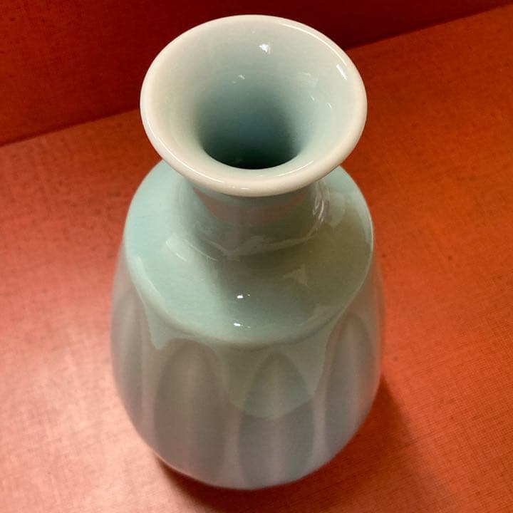 【未使用】 小笠原長春 鍋島青磁 花入 【真作保証】