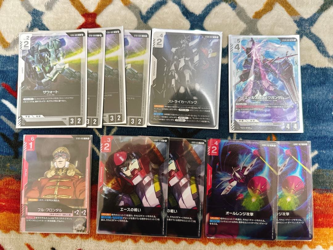 ガンダムカードゲーム　赤白ネオジオン　デッキ