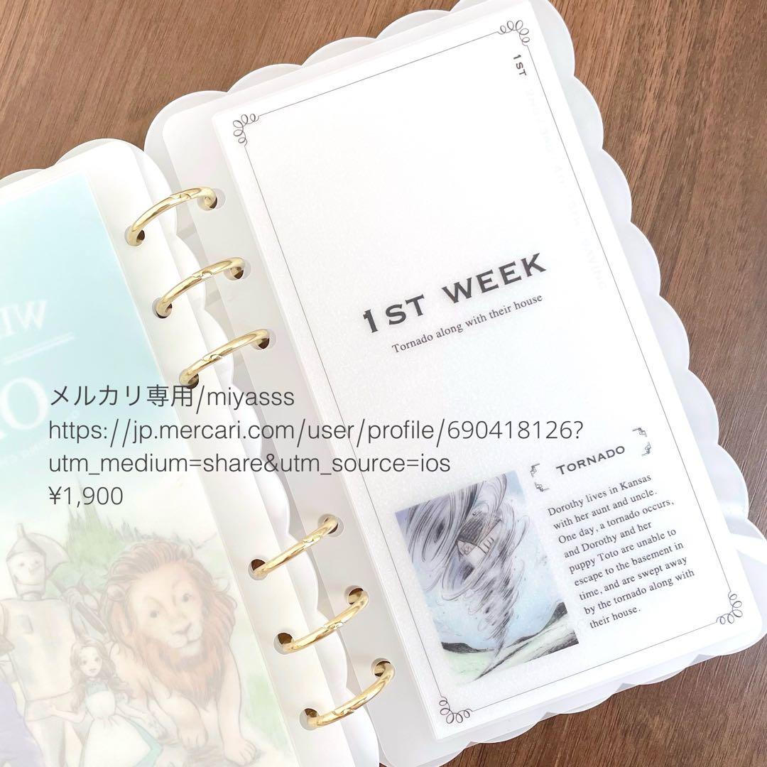 【1900円】貯金リフィル オズの魔法使い カラー weekly A6