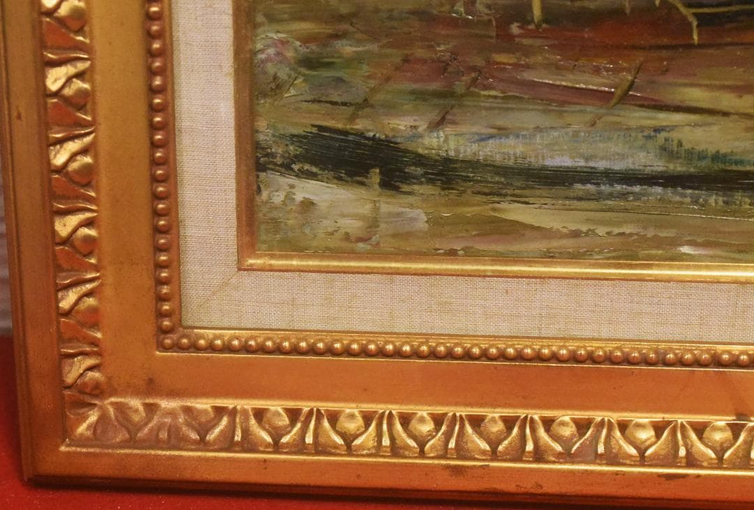 P*e様 定岡 宏◆油彩額◆PARIS レストラン カトリーヌ◆F10◆2512