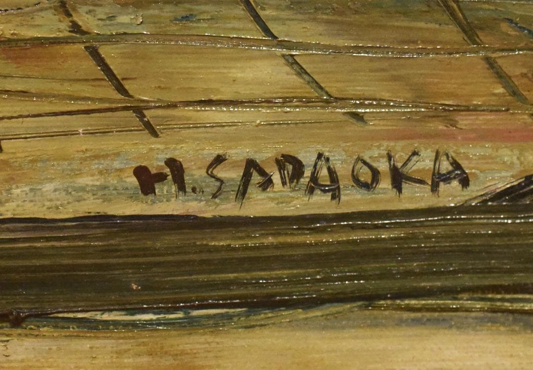 P*e様 定岡 宏◆油彩額◆PARIS レストラン カトリーヌ◆F10◆2512