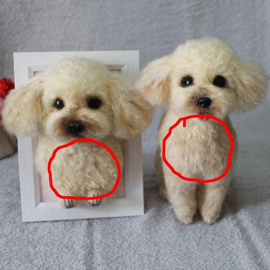 あゆみさま専用 羊毛フェルト オーダー「リアルで可愛いワンちゃん」額飾りセット