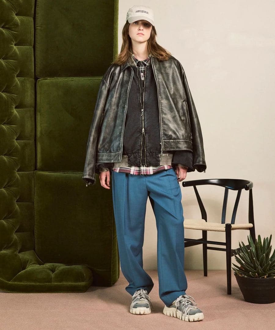 MAISON SPECIAL シープレザー シングルライダース ジャケット 0