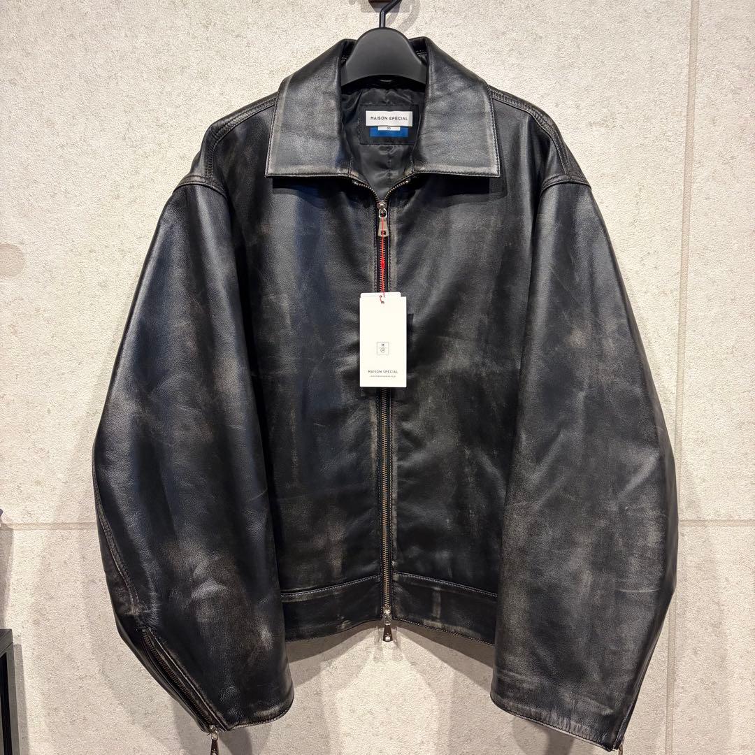 MAISON SPECIAL シープレザー シングルライダース ジャケット 0