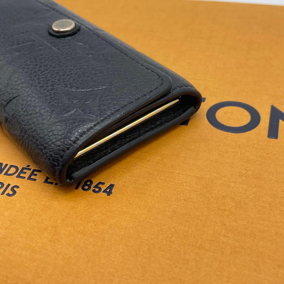 【美品】ルイヴィトン　ミュルティクレ6 アンプラント　ブラック　キーケース