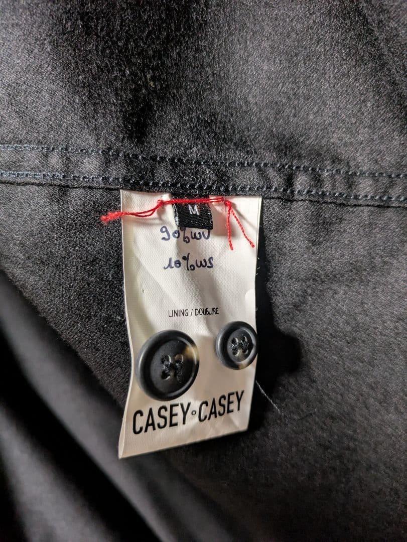 casey casey M ウールカシミア シャツコート