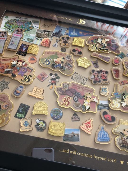 ディズニー　35周年記念品　ピンバッジ
