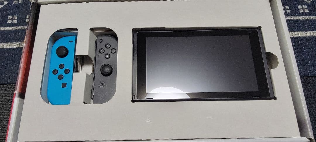 ジャンク品 Nintendo Switch 本体 青/灰 Joy-Con付き